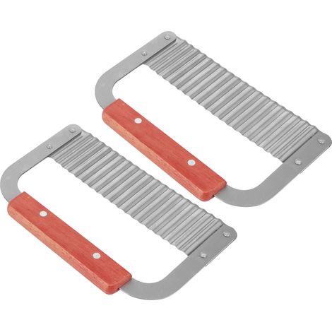 Lot de 2 couteaux coupe-savon artisanaux en acier inoxydable, outil de coupe ondulé, accessoire de cuisine (1/5)