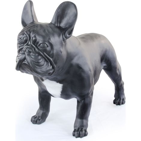 Bouledogue français I - une statuette de chien grandeur nature, une figurine à l'échelle 1:1, une statue de jardin par Art-Dog (1/5)