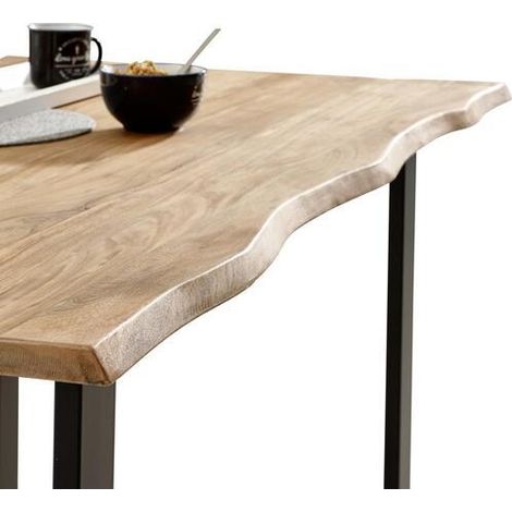 Mömax Esstisch Holz, massiv "Runner" ca 160x90 cm, aus Akazie (1/5)