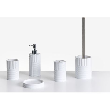 5-Piece Bathroom Accessories Set SEPAHUA White