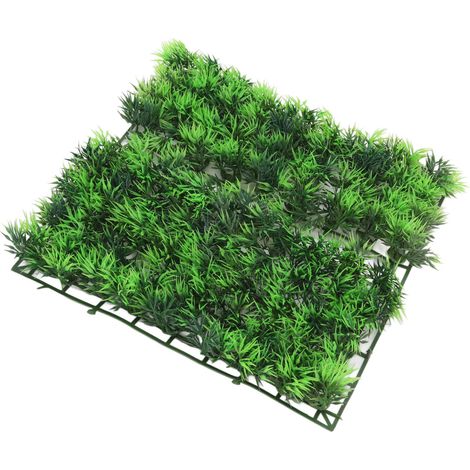 Tapis d'herbe artificielle en plastique vert pour aquarium, décoration pour aquarium à poissons et tortues, centre commercial (1/5)