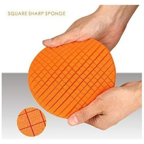 Kit de 5 tampons de polissage 180mm – Mousse à cellules ouvertes – Pour polisseuse pneumatique ou électrique – Système velcro - SPPS7M5