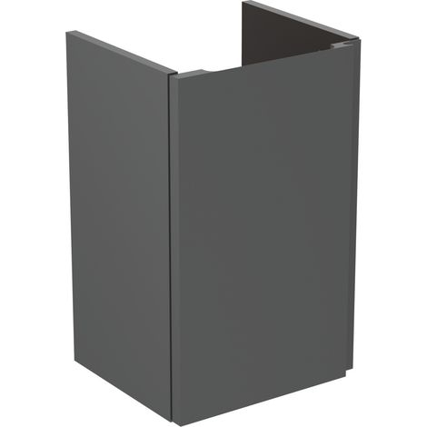Ideal Standard Finesse - Mueble de lavabo, 35x31x55 cm, 1 puerta, bisagras a la izquierda, antracita mate E3449Y2 (1/2)