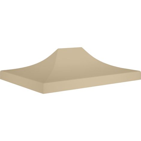 Techo de carpa para celebraciones beige 4,5x3 m 270 g/m² vidaXL
