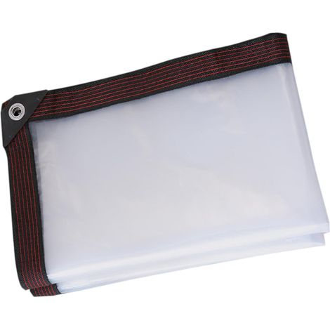 Bache Transparente Exterieur,Bache de Protection Exterieur Transparente avec Oeillets,Bâche Imperméable avec Corde de 6m (3X4m) (1/5)