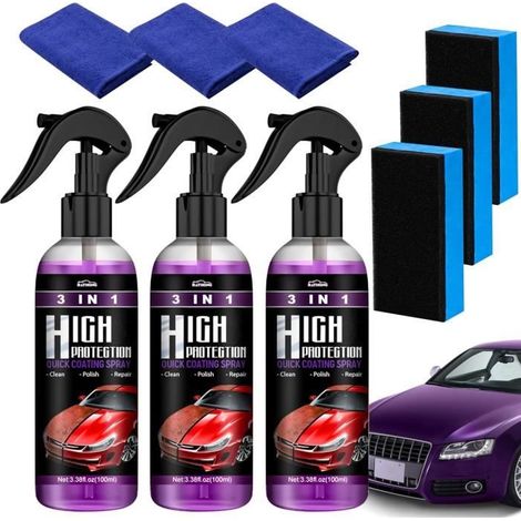 300ML High Protection 3 en 1 Voiture,Ceramique Voiture, Polish Voiture, Auto Coating Spray pour La Protection De La Voiture (1/4)