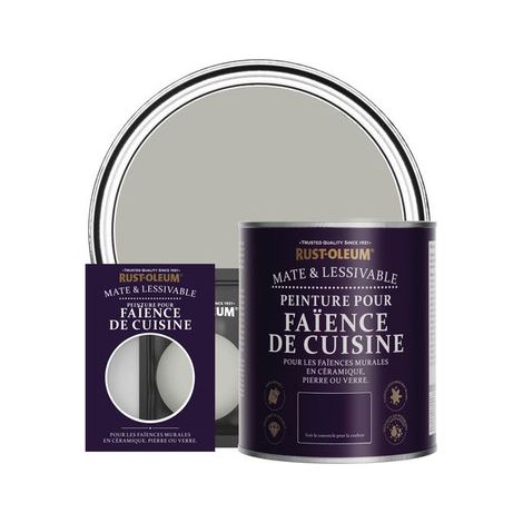 Peinture pour Faïence de Cuisine, Finition Mate - Grey Tree (1/2)