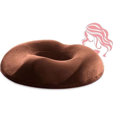Orthopädisches Schaumstoff-Sitzkissen, Hämorrhoiden-Komfort, mit waschbarem Bezug, für Auto, Büro, 44 cm x 41 cm (blau) (1/5)