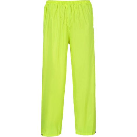 Pantalones de lluvia para uso sobre los pantalones, con t tobilleras ajustables Classic S441 XL Amarillo