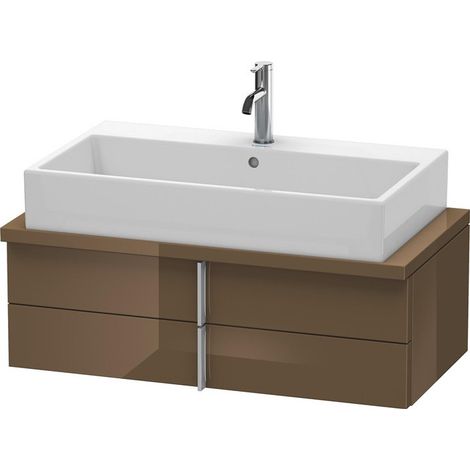 VERO consolle bassa 285x900x448mm marrone oliva lucido
