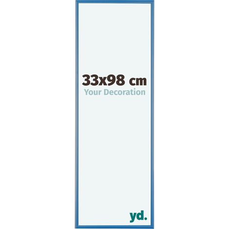 yd. - Cadre photo 33x98 - Bleu Acier - Aluminium - Kent