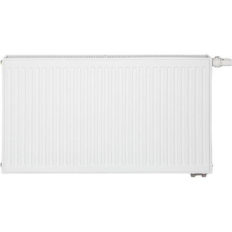 Radiateur profilé PLATTELLA V6 L raccordement standard 6-raccords, Type 22/600/2000, couleur blanc RAL 9016