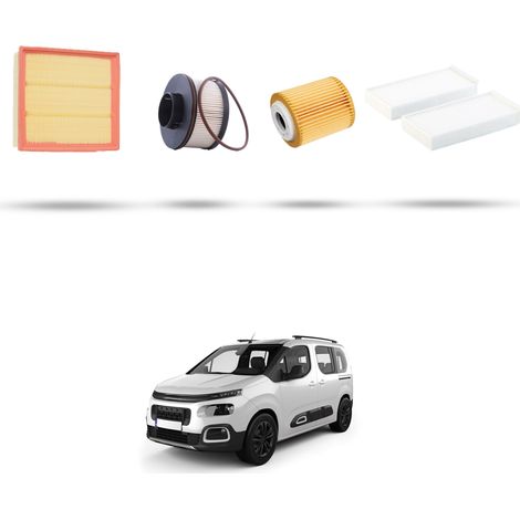 Kit tagliando 4 filtri compatibile con Citroen Berlingo III 1.5 BlueHDI 75kw dal 2018 (1/5)