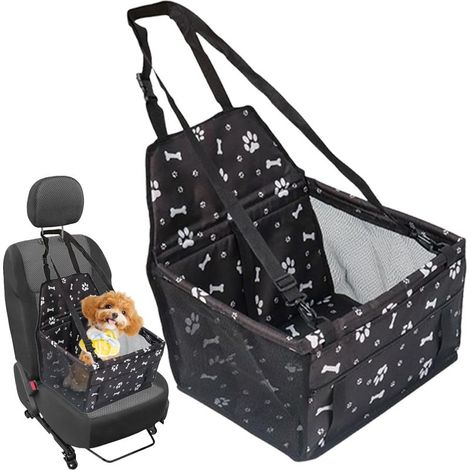 Siège De Chien Auto Augmentation Portable Du Siège Pour Animaux De Compagnie Siège De Voyage Imperméable Pliable Pour Chiens Siège D'Oxford Pliable 680g Pour Un Transport Sûr Lors Des Voyages En (1/5)