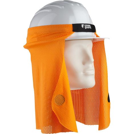 Saharienne rafraichissante pour casque de protection orange fluo Cooling Guard compatible avec COVERGUARD 6HCG170NSI taille unique