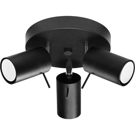 Plafón Vinivi negro, 3 luces (1/5)