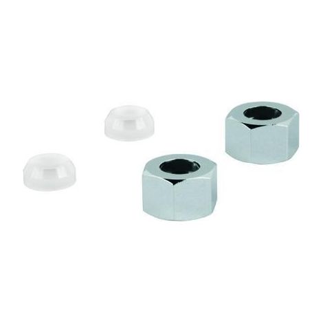 Raccord à vis 3/8 pouce x 8,5 mm 2 pièces chrome GROHE