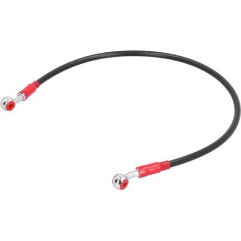 Tuyau De Frein - 600 mm - Doublure PTFE Et Tresse Acier Inoxydable - Isolation Thermique PVC - Universel Moto - 1 Pièce (1/5)