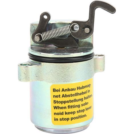 Électrovanne d'arrêt pour interrupteur d'arrêt de commande de moteur Deutz, pièces d'arrêt 0427 – 2733 12V.