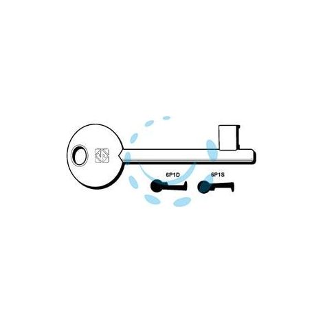 CHIAVI PATENT PASSEPARTOUT BONAITI, ETNA, MAVE, MP, OASA, PERINO - 6P1D dx (ex 5010)