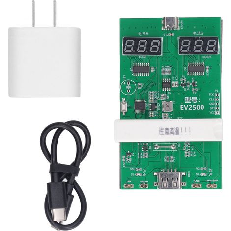 Chargeur rapide de batterie avec écran LED, module de charge cyclique pour cellule IOS, prise américaine 100-220V, affichage numérique, adaptateur secteur universel, chargeur intelligent de secours (1/5)