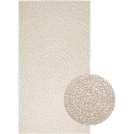 Teppich ZIZUR Creme 80x150 cm Jute-Optik Indoor und Outdoor