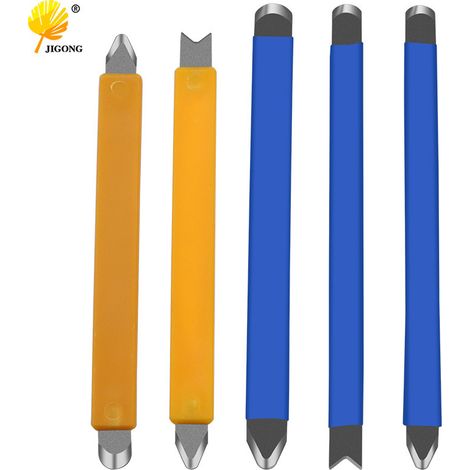 Baguette de jointoiement en acier au tungstène, outil d'application de joint de carrelage, grattoir, baguette de jointoiement d'angle, outil de scellement et de nettoyage des joints (1/5)