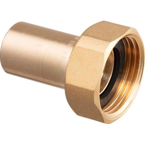 Viega Profipress Racord de conexión Sanpress, d 28mm, G 11/4 bronce rojo o bronce de silicio, latón modelo 2264, 338534