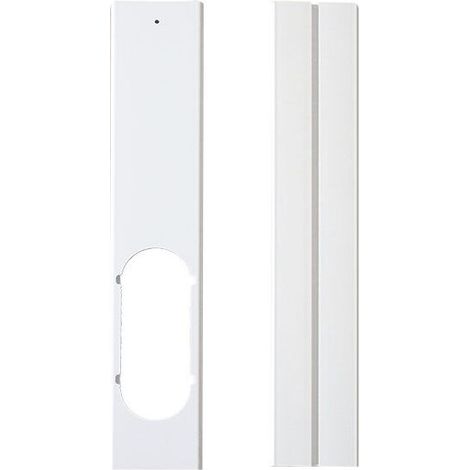 Serbia – Plaque d'étanchéité pour climatiseur mobile – Kit de glissière de fenêtre 55x10cm – PVC durable – Installation facile et flexible – Lot de 2 pièces - 55cm10cm (1/4)