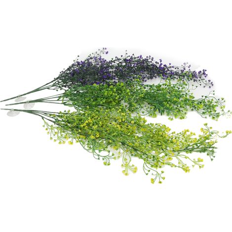 Lot de 3 plantes artificielles pour reptiles, feuilles pour terrarium, adaptées aux lézards, geckos, serpents et tortues. (1/5)