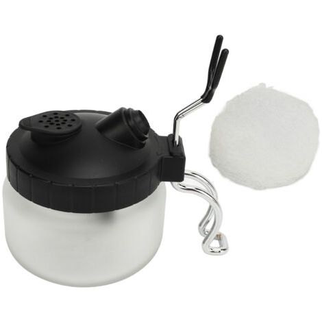 BUNTHAUS Pot de nettoyage d'aérographe avec support, outils de nettoyage d'aérographe multifonctionnels pour voiture, peinture à la main, nettoyage de brosse en Spray (1/5)