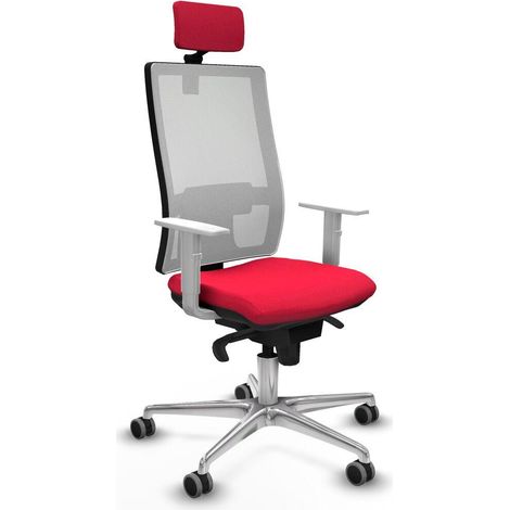 Piqueras y Crespo 4B086G2 Chaise de bureau rouge confortable (1/3)