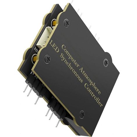 Contrleur de ventilateurs LED ARGB 4 ports 5 V 3 broches pour ordinateur, hub ARGB 4 ports, accessoire répartiteur 5 V 3 broches, multicolore (1/5)