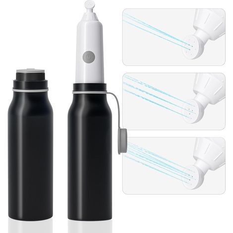 Tragbares Reisebidet – 6 Düsen – Handliches Hochdruck-Bidet – Elektrisch wiederaufladbar – Schwarz – Für Damen und Herren geeignet (1/5)