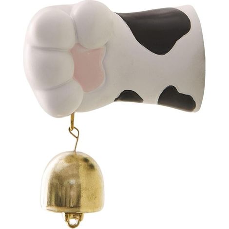 Ciondolo magnetico a forma di gattino per campanello – Decorativo, in metallo lucido, ideale per la casa o l'appartamento.
