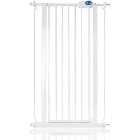 Safetots Barrière De Sécurité Métal Extra Haute À Fixation Par Pression, 68,5cm - 75cm, Hauteur De 104cm, Blanc (1/5)
