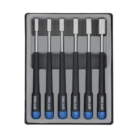 Destornillador Donau Elektronik 280-65 6 piezas acero níquel cromo molibdeno