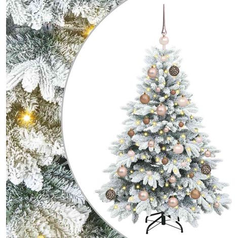 Árbol de Navidad artificial con 150 LED 120 cm PE y PVC vidaXL