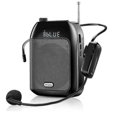 Amplificateur portable de voix sans fil UHF Bluetooth pour l'enseignement, conférences, visites, promotion, Megaphone (1/5)