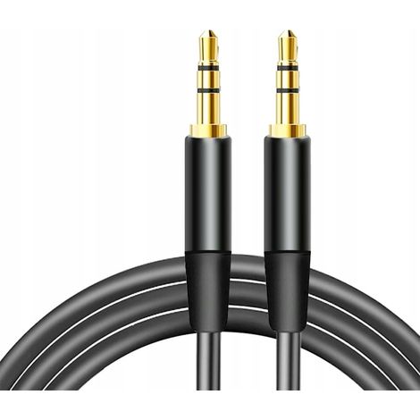 Cavo audio jack da 3,5 mm - jack da 3,5 mm 1 m nero Maxlife (1/5)
