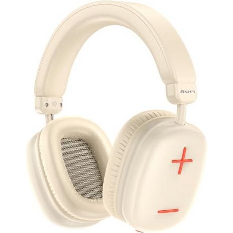 AWEI AT6 Beige Bluetooth-Over-Ear-Kopfhörer