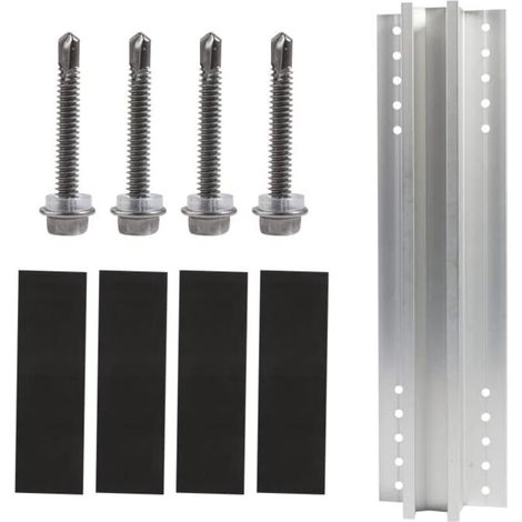 SABIR Kit de support pour panneau solaire, supports d'inclinaison avec supports de panneau solaire réglables, bateau, camping-car, toit, système hors grille 300mm (1/5)