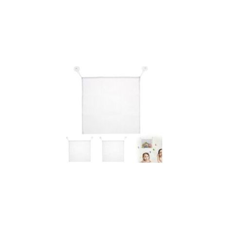 Juego de 3 piezas de red para juguetes de bebé, organizador de juguetes de baño con ventosas para niños, red de almacenamiento para juguetes de baño y aseo - Crezuo