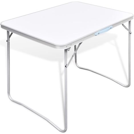 Foldable Camping Table with Metal Frame 80 x 60 cm vidaXL