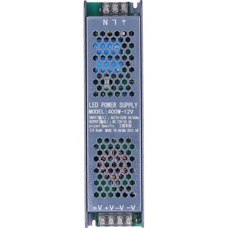 Alimentation à découpage pour LED, transformateur magnétique, noir, bande longue, 400 W, 175–250 V CA