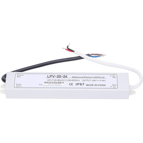 24V DC LED power supply, IP67 waterproof, 20W (1/5)