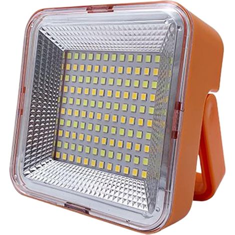 Lumière Solaire Rechargeable Lampe LED solaire rechargeable portable  Éclairage de camping extérieur Pour camping portable, construction, chasse, réparation automobile, chantiers, pêche, (1/5)