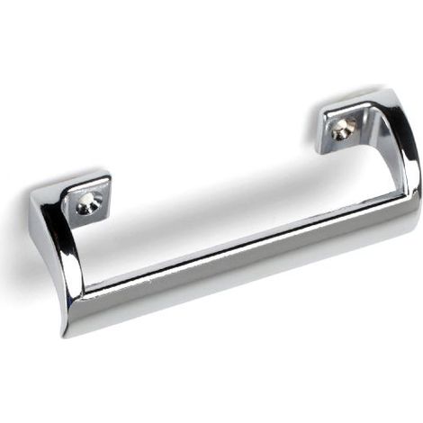 Asa en zamak con acabado cromo brillo, dimensiones: 98x22x32mm, entrepuntos: 68mm - (1/5)