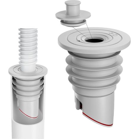 Bouchon de vidange ING pour machine à laver, bouchon de vidange de sol, bouchon en silicone pour évier, bouchon d'évier, 1,38", 1,57" [(45-50mm)] (1/4)