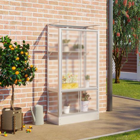Vitavia Balkongewächshaus "Polis", aluminium eloxiert, 4 mm HKP mit Stahlfundament